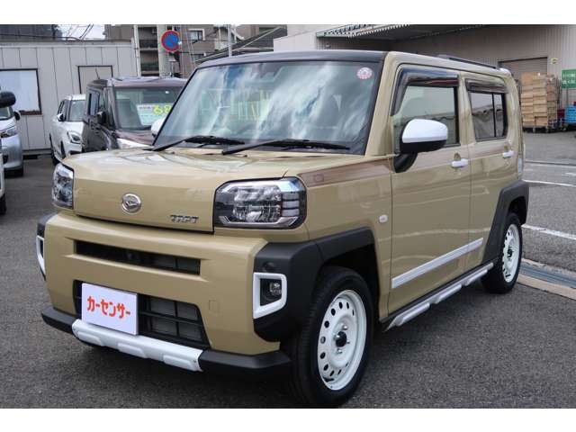 ダイハツ タフト660 G ecoIDLE非装着車　純正10インチナビ全方位カメラ （サンドベージュメタリック）